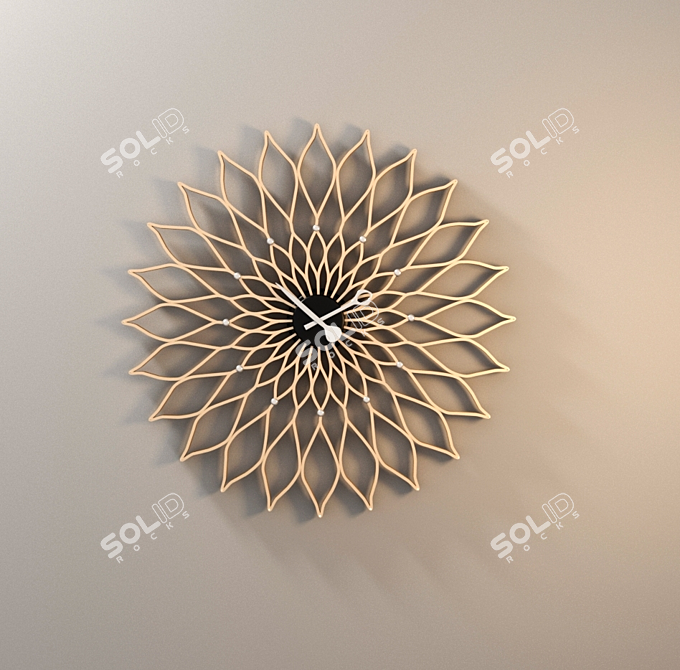 Elegance in Time: Decorative Clocks 3D model image 1