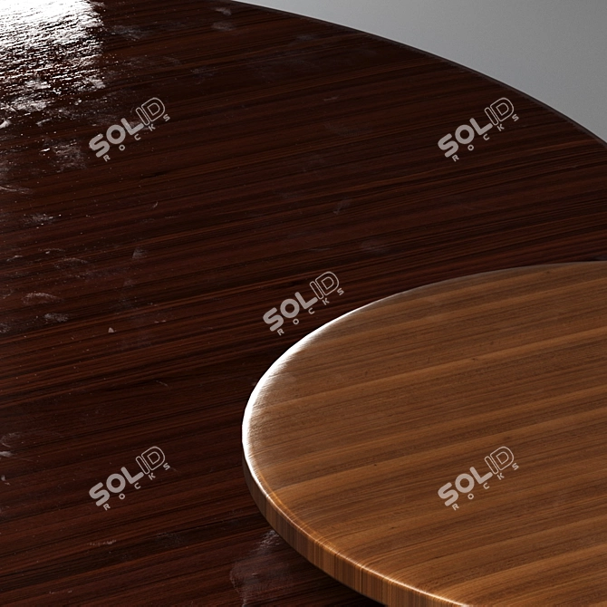 Modern Wooden Coffee Table 3D model image 3