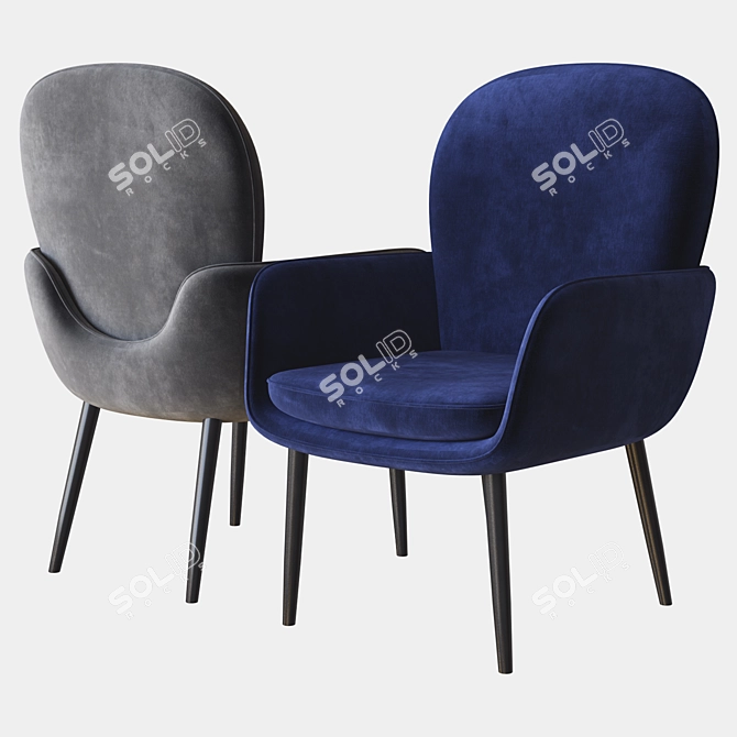 Russian Deep House Saint-Petersburg Chair 3D model image 1