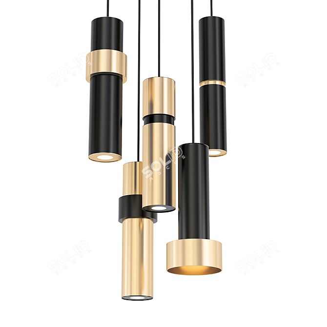 Bresso Modern Style Pendant Light 3D model image 1