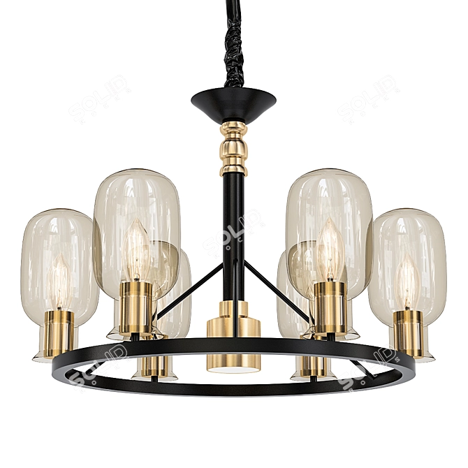 Elegant Odeon Grif Pendant 3D model image 1