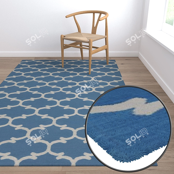 High-Quality Carpets Set 3D model image 5