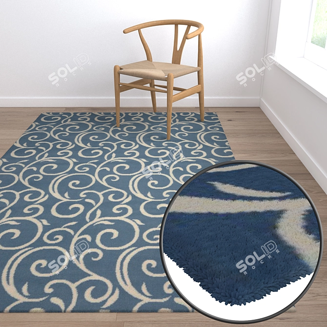 High-Quality Carpets Set 3D model image 5