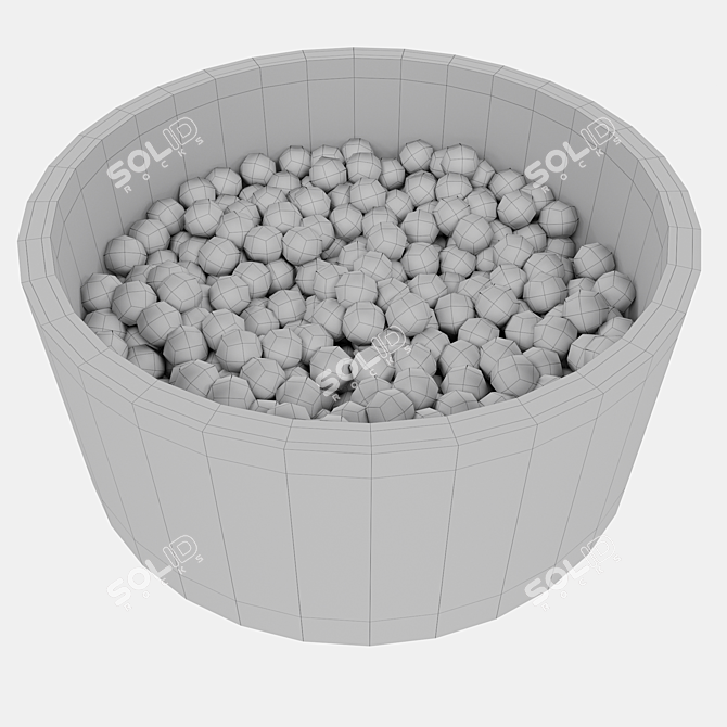 Colorful Ball Pool Fun for Kids 3D model image 2