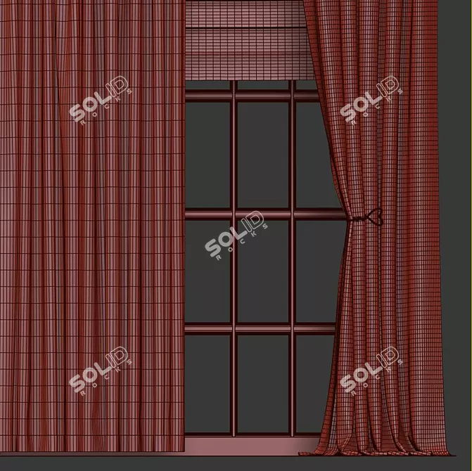 Revamp your space with Curtain 691! 3D model image 4