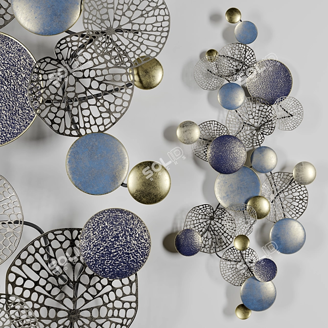 Elegant Lace Discs for Maison Hause 3D model image 1