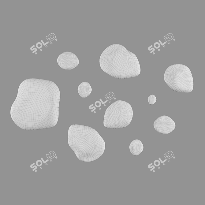 Natural Stone Wall Decor 3D model image 2