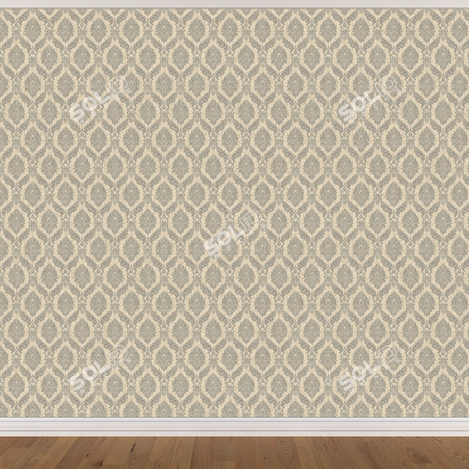 Seamless Wallpaper Set - 3 Colors 3D model image 2