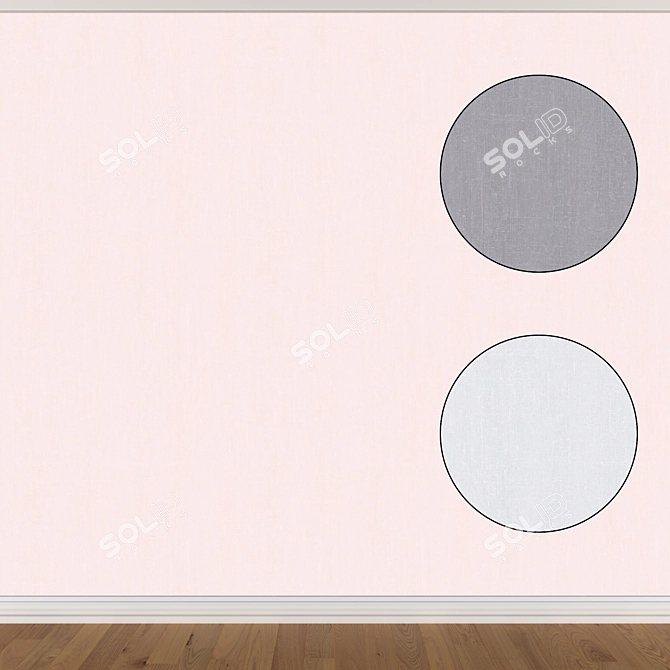 Seamless Wallpaper Set - 3 Colors 3D model image 1