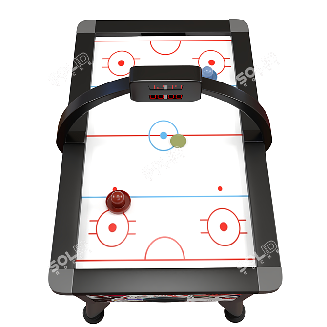 Ultimate Air Hockey Game Set 3D model image 2
