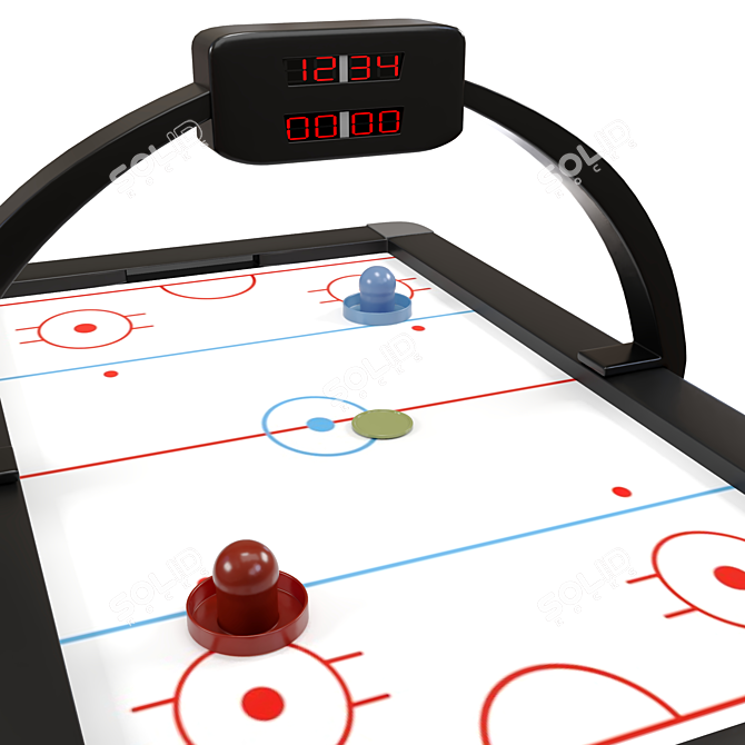 Ultimate Air Hockey Game Set 3D model image 3