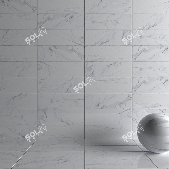 Museum Borghini Bianco Wall Tiles 3D model image 3