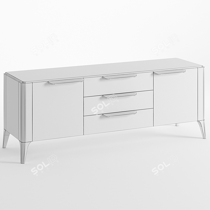 Toffee TV Stand - Sleek and Futuristic 3D model image 2