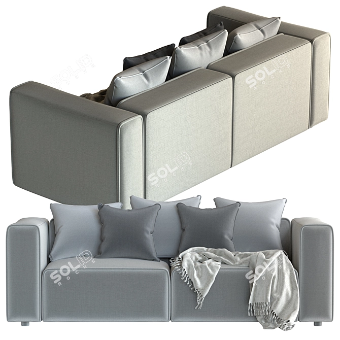 Boconcept Carmo Motion Sofa - Stylish and Versatile 3D model image 2