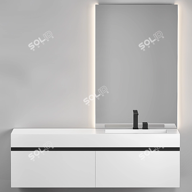 Birex Sidero 4-D Compact Vanity 3D model image 1