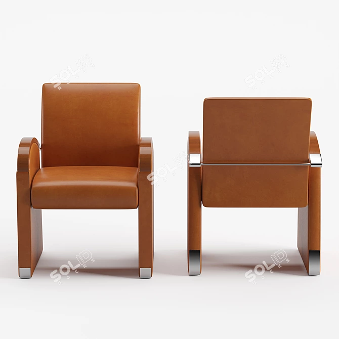 Tresserra Arts Lounge Chair: Timeless Comfort 3D model image 2