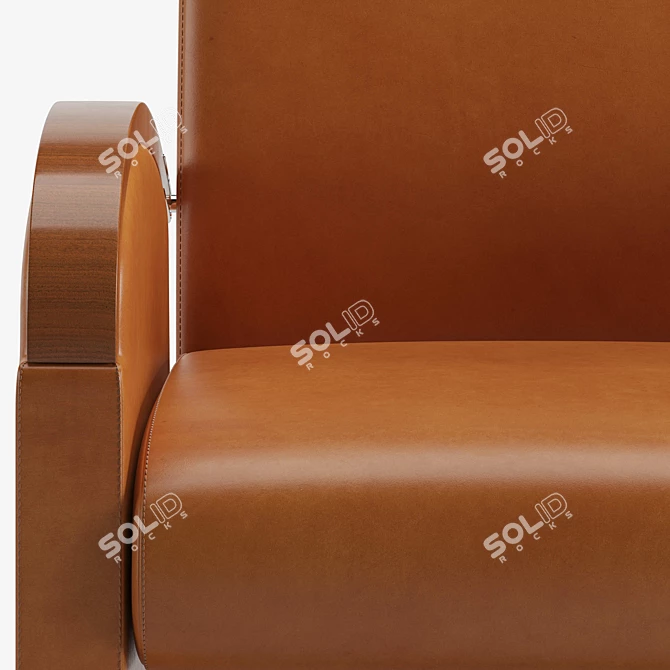 Tresserra Arts Lounge Chair: Timeless Comfort 3D model image 3