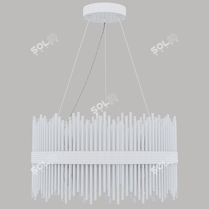 Elegant Glass Chandelier: 62GDW-901-600 3D model image 3