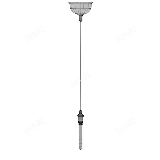 Modern Minimalist Ceiling Lamp 3D model image 2