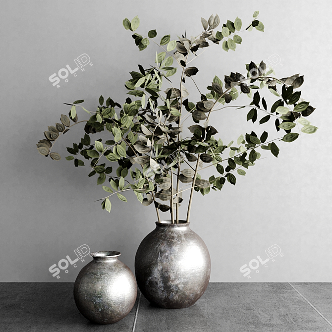 Elegant Floral Bouquet 3D model image 1