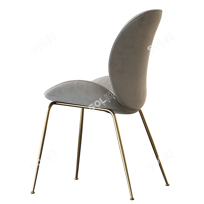 Elegant Astor Dining Chair 3D model image 3