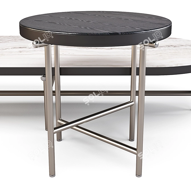 Minotti Torii Coffee Tables Set 3D model image 3