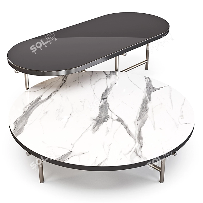 Minotti Torii: Elegant and Versatile Coffee Tables 3D model image 2