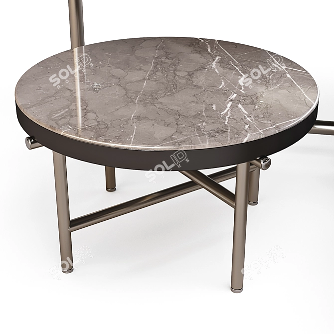 Modern Bronze Coffee Tables - Minotti Torii 3D model image 3