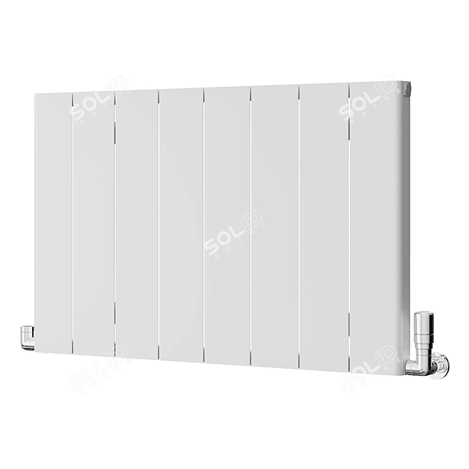 Sleek Radiators (v3) 3D model image 3