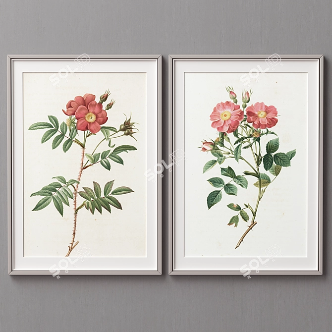 Modern Frame Collection: 2 Frames, 5 Colors, 3 Sizes 3D model image 14