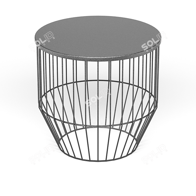 BoConcept WIRE - Versatile Coffee and Side Table (40cm Diameter, 39cm Height) 3D model image 1