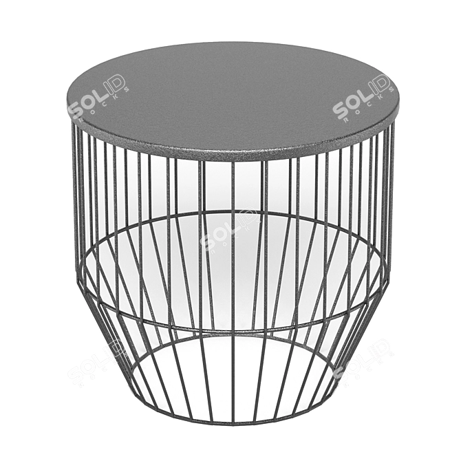 BoConcept WIRE - Versatile Coffee and Side Table (40cm Diameter, 39cm Height) 3D model image 4