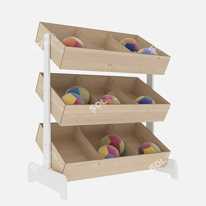 Birch and White Toy Store 3D model image 1