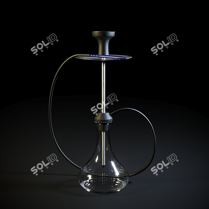 Corona 2 Hookah: The Ultimate Smoking Experience 3D model image 1