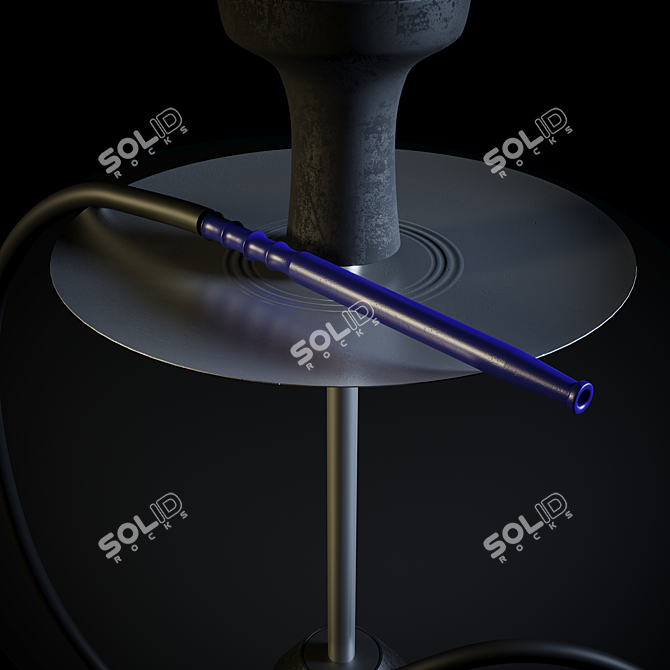 Corona 2 Hookah: The Ultimate Smoking Experience 3D model image 2