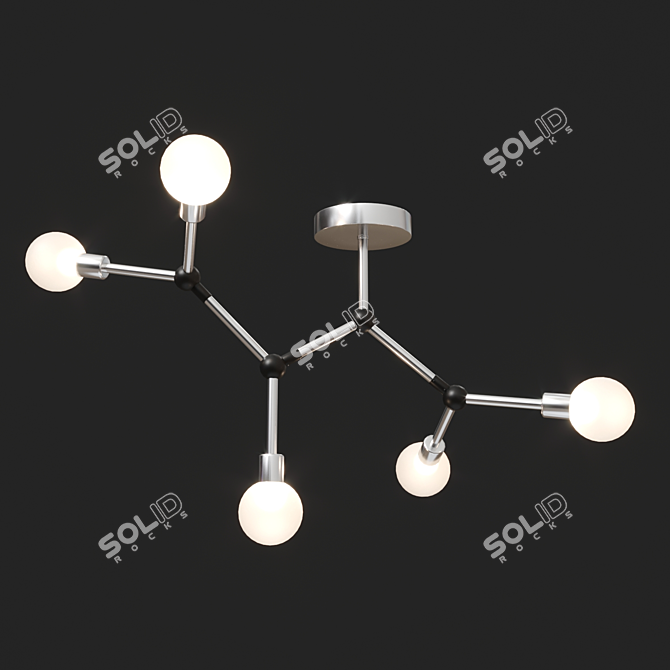 Anima Ceiling Chandelier: Elegant Illumination Solution 3D model image 1