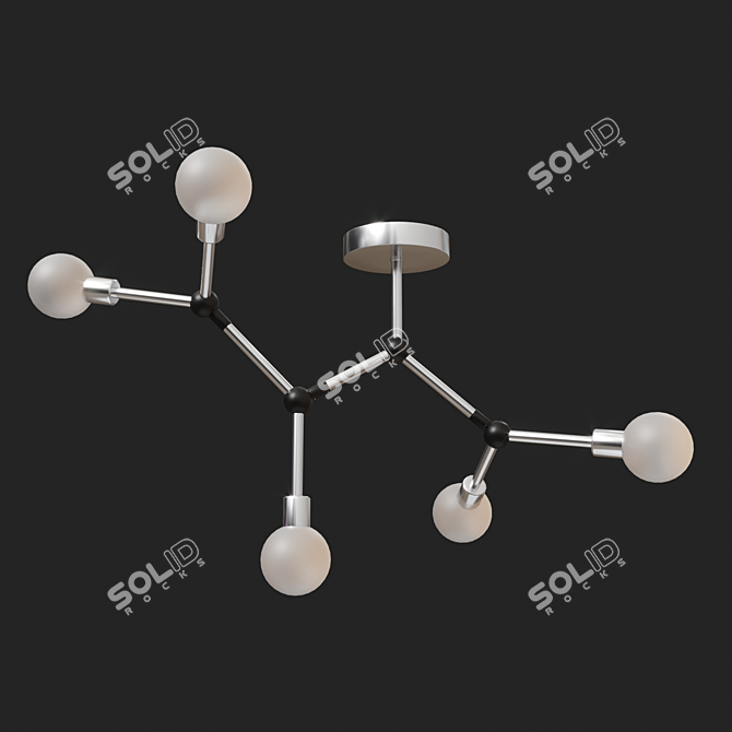 Anima Ceiling Chandelier: Elegant Illumination Solution 3D model image 2