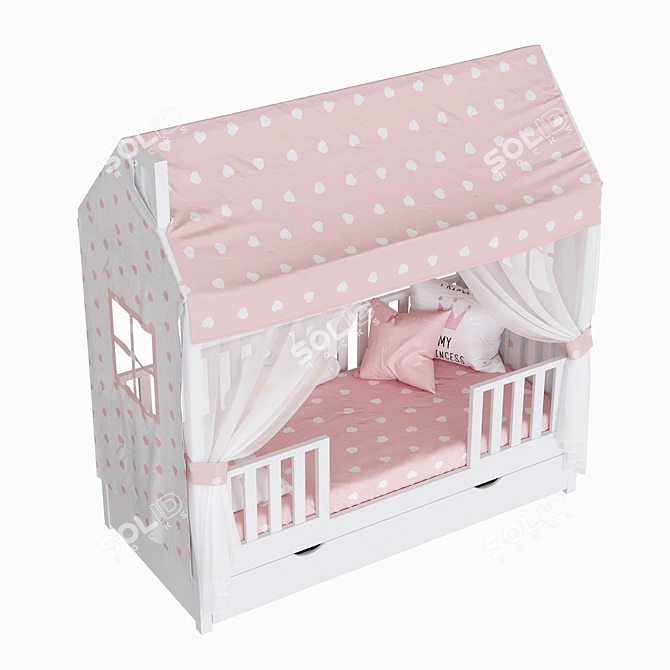 Magical Lund Premium Children's Bed 3D model image 10