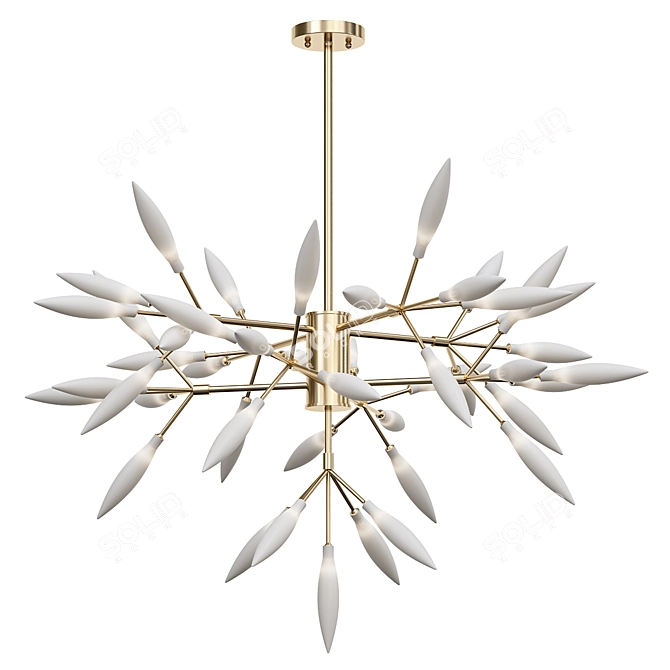 Elegant Candela Chandelier: A Radiant Statement 3D model image 1
