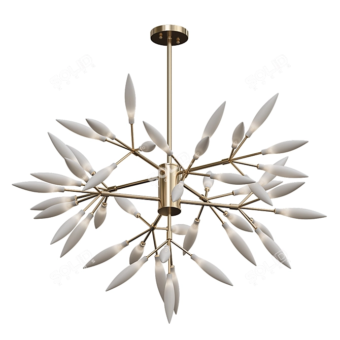Elegant Candela Chandelier: A Radiant Statement 3D model image 2