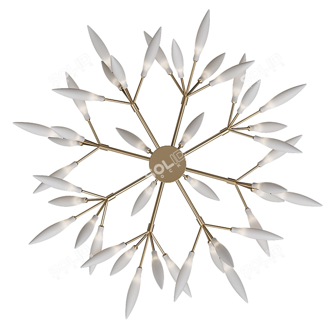 Elegant Candela Chandelier: A Radiant Statement 3D model image 4