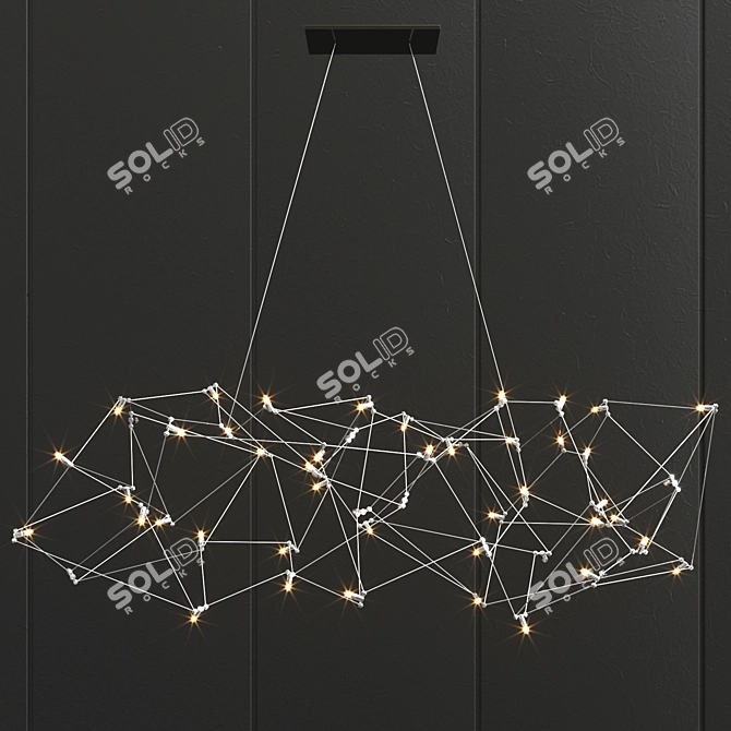 Cosmic Quasar Pendant Light 3D model image 2