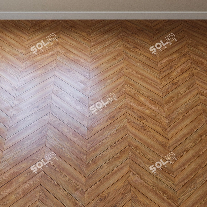 French Oak Laminate Flooring 3D model image 4
