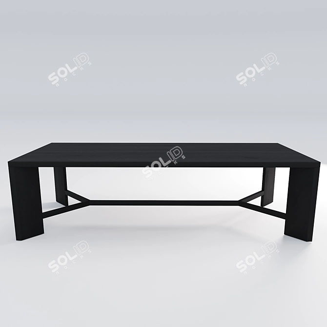 Poliform ZEUS Dining Table 3D model image 3