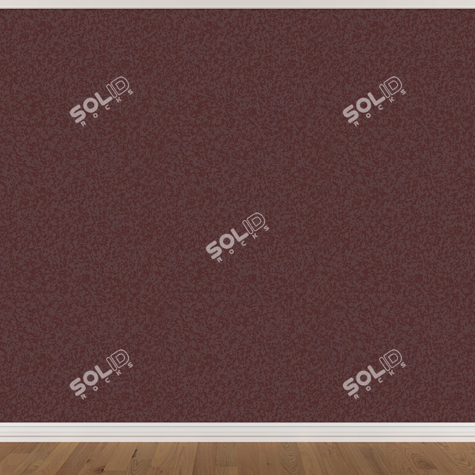 Seamless Wallpaper Set in 3 Colors 3D model image 3