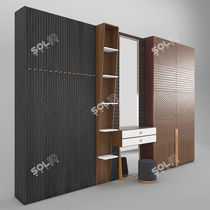 Modern Hallway Furniture: Vol-1 3D model image 1