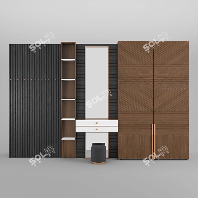 Modern Hallway Furniture: Vol-1 3D model image 2