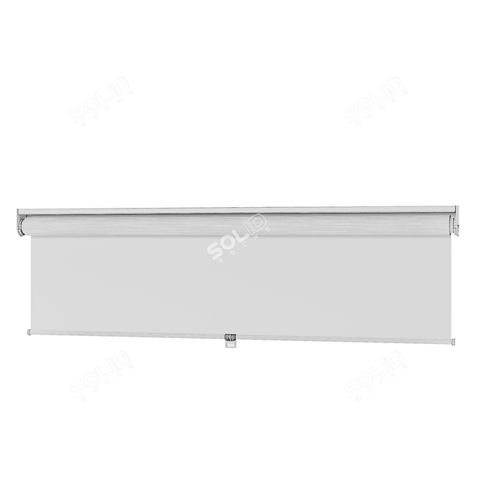 SKOGSKLÖVER Grey Roller Blind - Customizable Length 3D model image 4