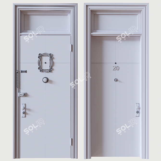 "Friends' Door" - Iconic Entry! 3D model image 2