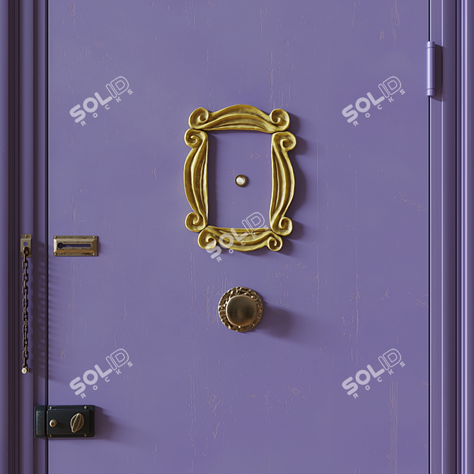 "Friends' Door" - Iconic Entry! 3D model image 3